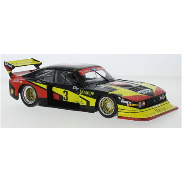 FORD CAPRI GR.5 Noir Rouge Jaune 1979 MAMPE HEYER- 1:43 MINICHAMPS